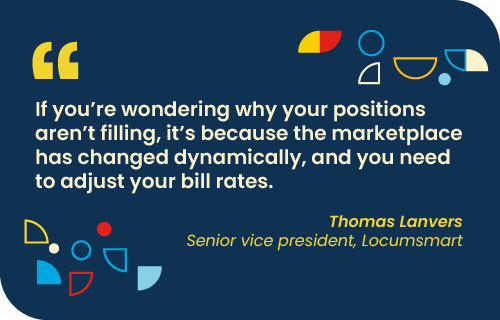 graphic quote from Thomas Lanvers about billing rate and marketplace changes